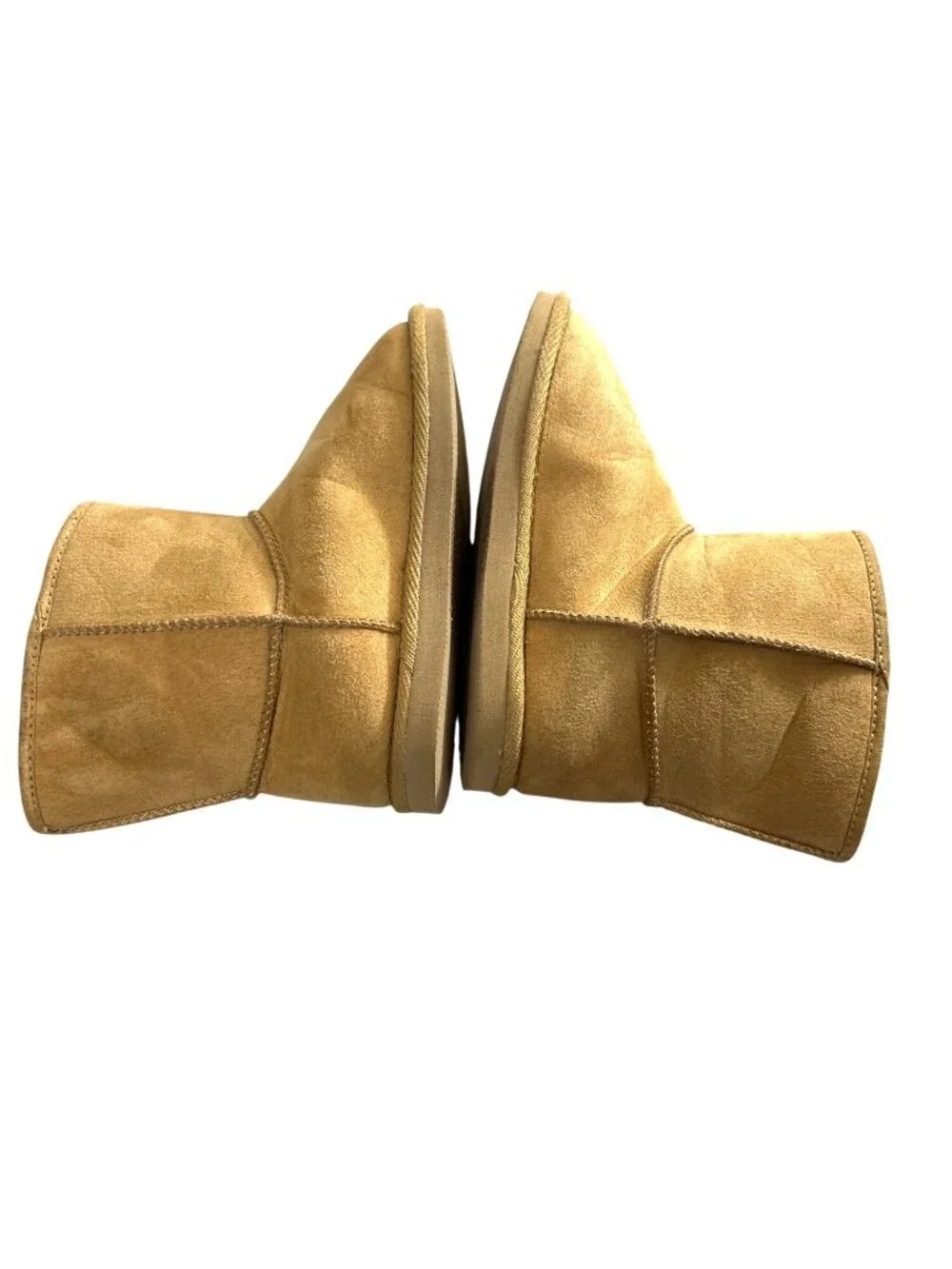 Toddler Girls Boots Pull-on Faux Fur Lined Tan Size 11